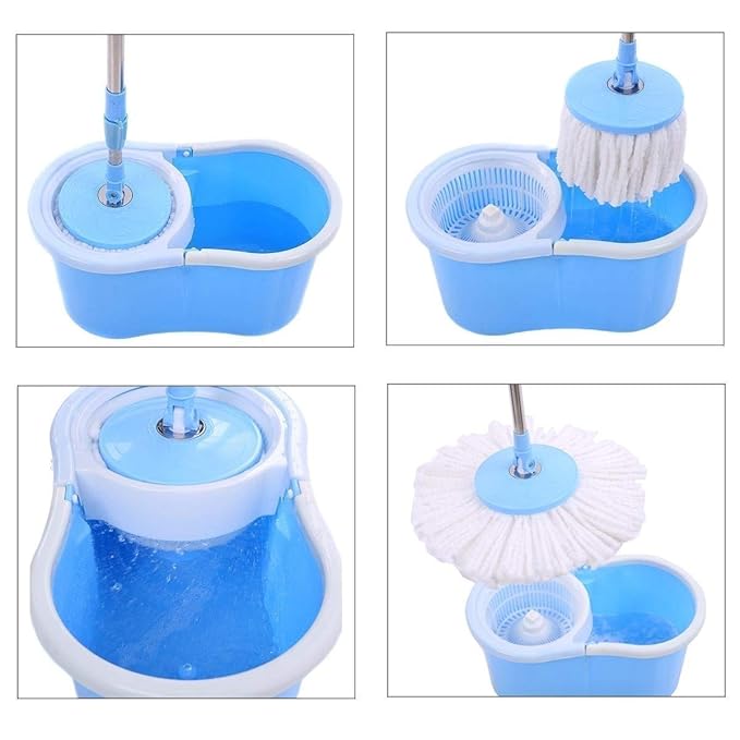 Magic Spin Mop Bucket Set with 360° Rotating