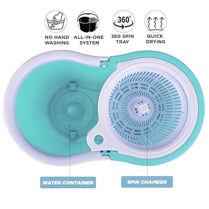 Magic Spin Mop Bucket Set with 360° Rotating