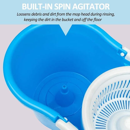 Magic Spin Mop Bucket Set with 360° Rotating