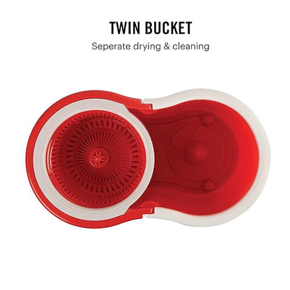 Magic Spin Mop Bucket Set with 360° Rotating